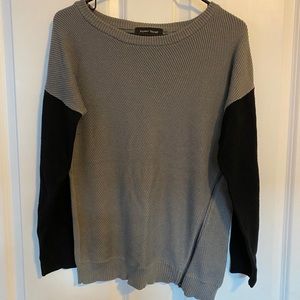 Grey and black sweater